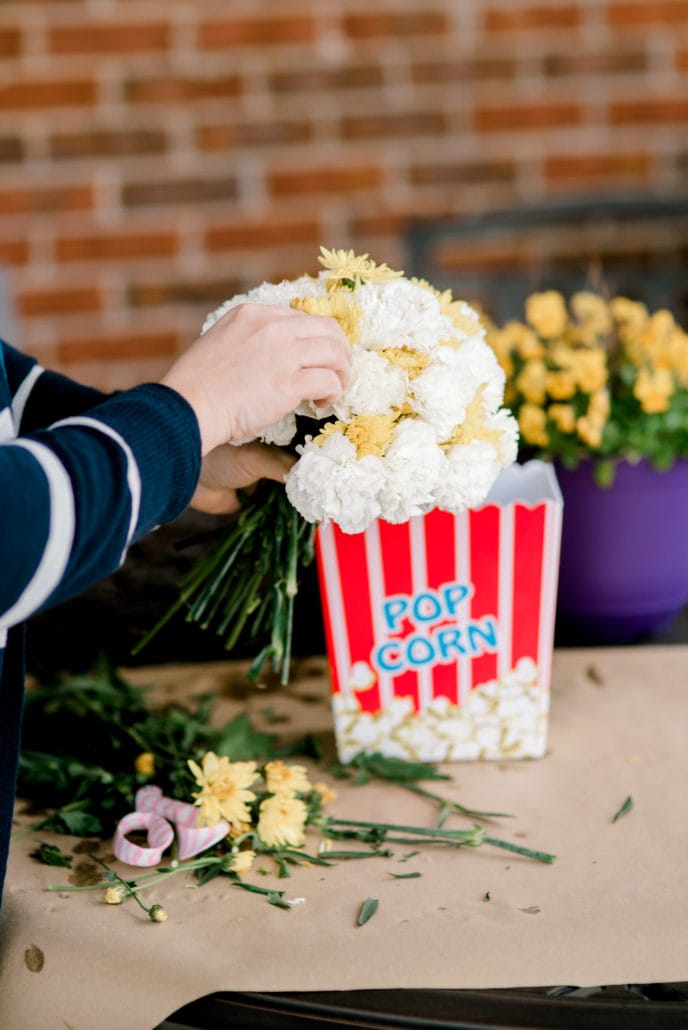 Movie Night Popcorn Centerpiece ⋆ Certified Celebrator