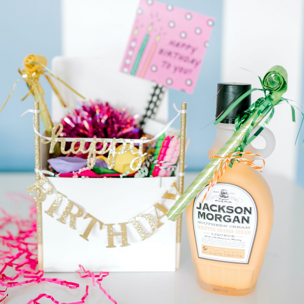 Birthday box with Jackson Morgan Whipped Orange Cream