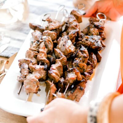 Keep it Simple Kabobs - grilled steak kabobs from Kentucky Beef Council.