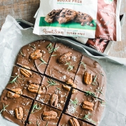 Chilling chocolate bark.