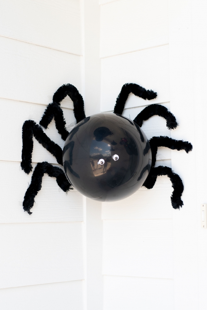 Big balloon spider with pipe cleaner legs.
