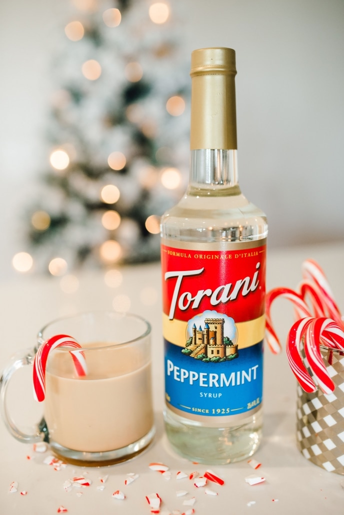 White Russian with Torani peppermint syrup.